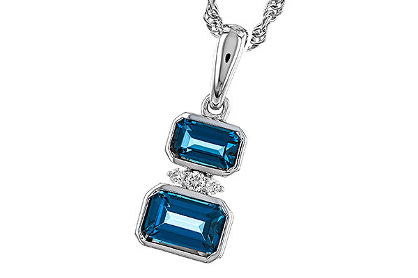 A292-93331: NECK .95 TW LONDON BLUE TOPAZ .98 TGW