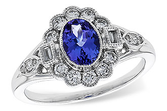 B292-92422: LDS RG .80 TANZANITE 1.20 TGW (7x5MM OV)