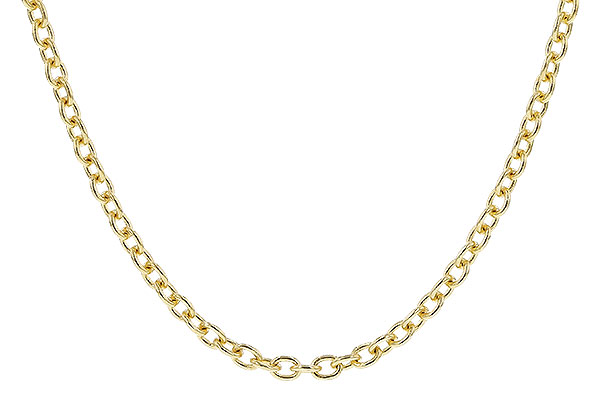C292-06940: CABLE CHAIN (20IN, 1.3MM, 14KT, LOBSTER CLASP)