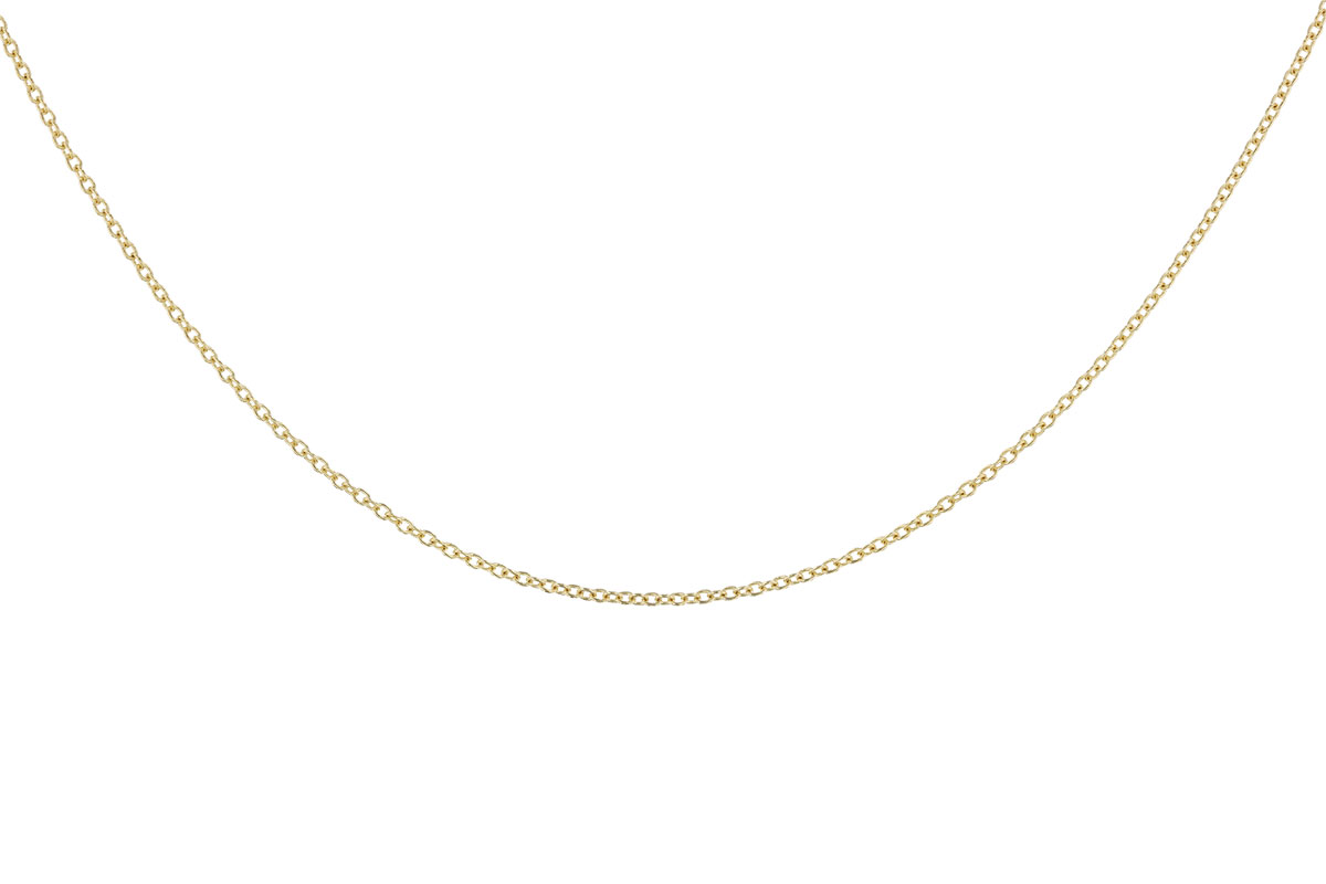 F292-06940: CABLE CHAIN (18IN, 1.3MM, 14KT, LOBSTER CLASP)