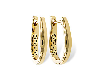 G292-96976: GOLD EARRINGS (15MM)