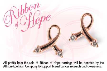 H018-45140: PINK GOLD EARRINGS .07 TW