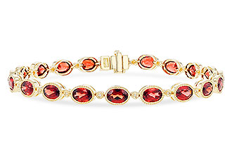 H292-02422: BRACELET 9.22 TW GARNET 9.26 TGW