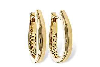 H292-96985: GOLD EARRINGS (17MM)