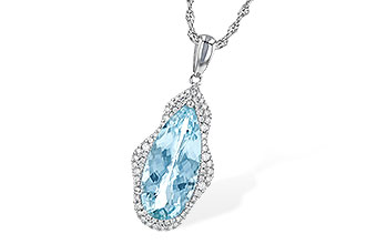 K208-42394: NECK 3.97 AQUAMARINE 4.20 TGW